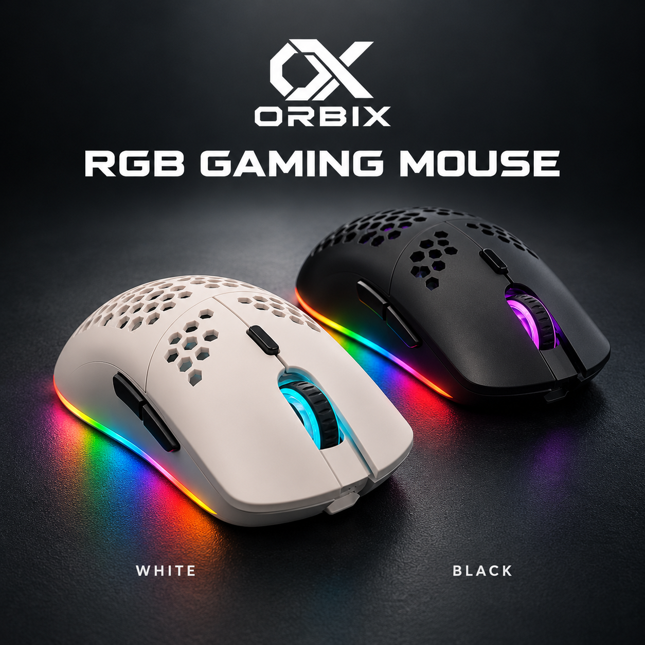 ORBIX HEX Wireless RGB Gaming Mouse